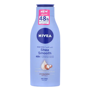 Nivea Shea Smooth Dry Skin Body Lotion, With Deep Moisture Serum, 250ml