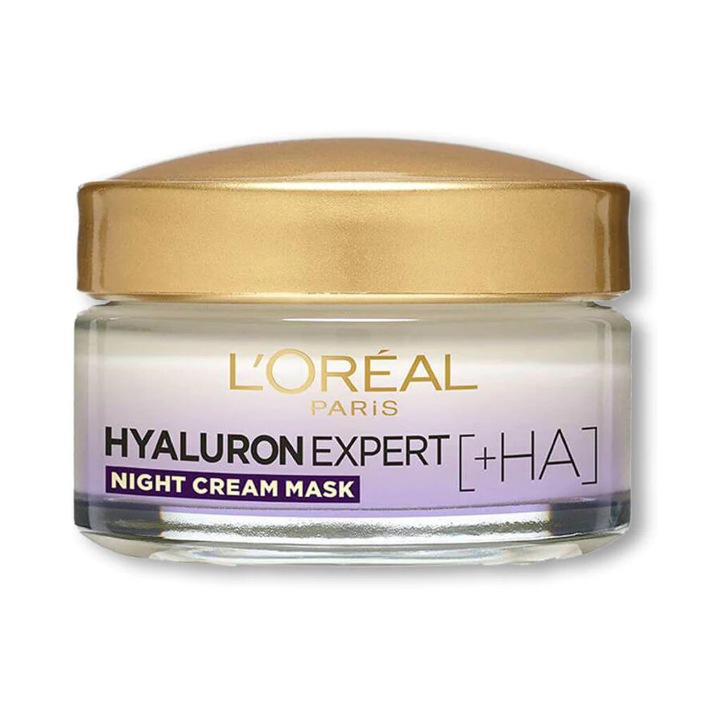 L'Oreal Paris Hyaluron Expert Replumping Moisturizing Care Night Cream Mask, 50ml