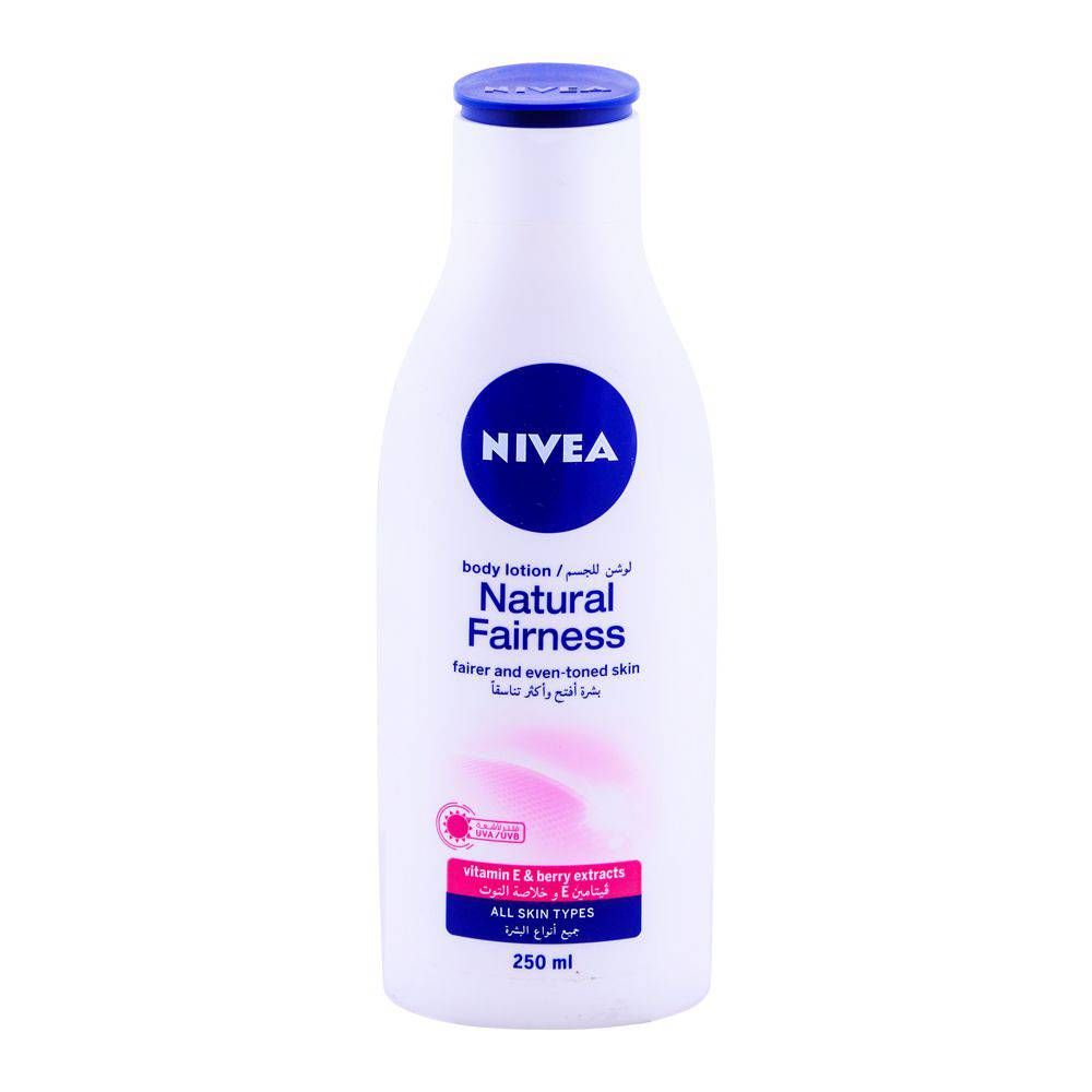Nivea Natural Fairness Body Lotion, All Skin Types, 250ml