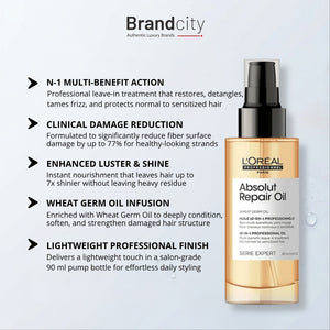 L'Oreal Professionnel Serie Expert Absolut Repair Hair Serum 90ml- For Dry & Damaged Hair