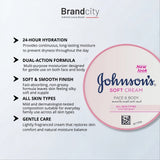 Johnsons 24 Hour Moisture Soft Cream 200-ml