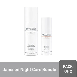 Janssen Cosmetics Brightening Night Care  - Set of two products designed to brighten your skin overnight.