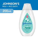 Johnson's Baby Milk + Rice Hair and Body Bath , 200ml