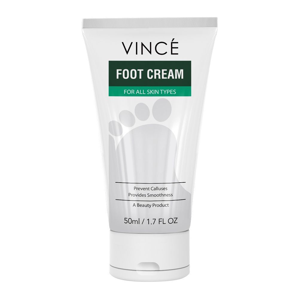 Vince Foot Cream, For All Skin Types, 50-ml