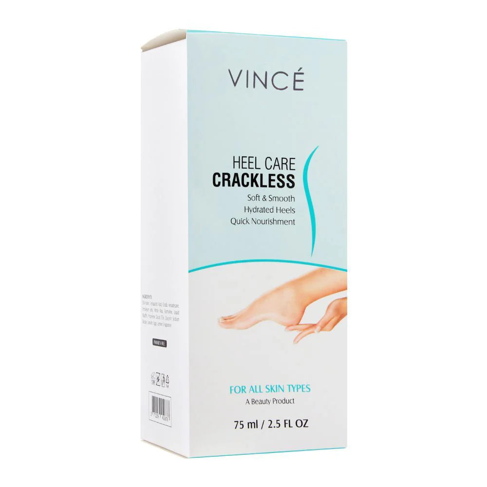 Vince Heel Care Crackless Cream, For All Skin Types, 75-ml