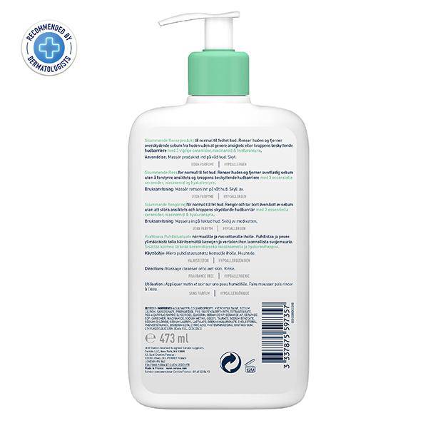 CeraVe Foaming Cleanser Normal To Oily Skin 473-ml