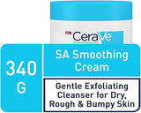 CeraVe SA Smoothing Cream, Fragrance Free, Dry & Rough Bumpy Skin, 340g
