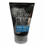 Gatsby Oil Solution Bright White Yam Bean+Lemon Men Face Wash 100-g