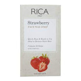 Rica Strawberry Face Wax Strip, 20-Pack, For Dry Skin