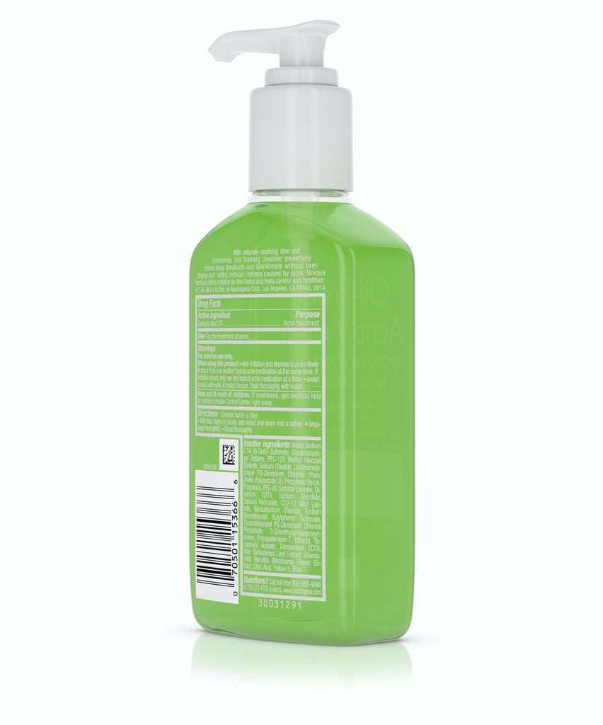 Neutrogena Oil-Free Acne Wash Redness Soothing Facial Cleanser 177ml