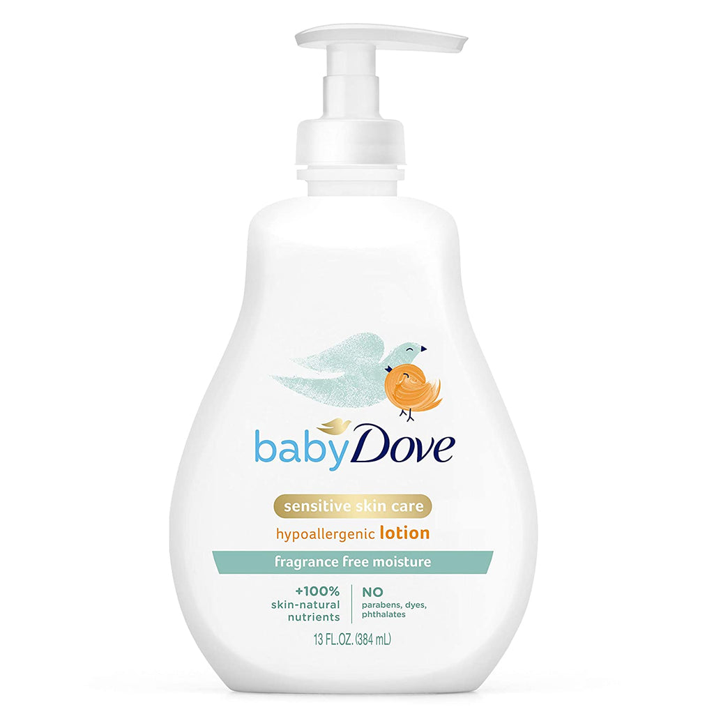 Baby Dove Face and Body Lotion for Sensitive Skin Sensitive Moisture Fragrance-free Lotion 384ml