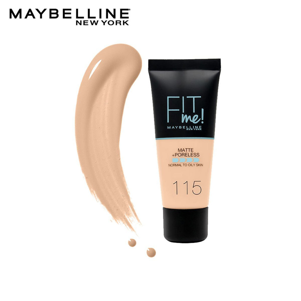Maybelline - Fit Me Liquid Foundation Matte & Poreless - 115 Ivory 30ml