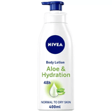 Nivea 48H Aloe & Hydration Body Lotion, With Deep Moisture Serum, Normal To Dry Skin, 400ml