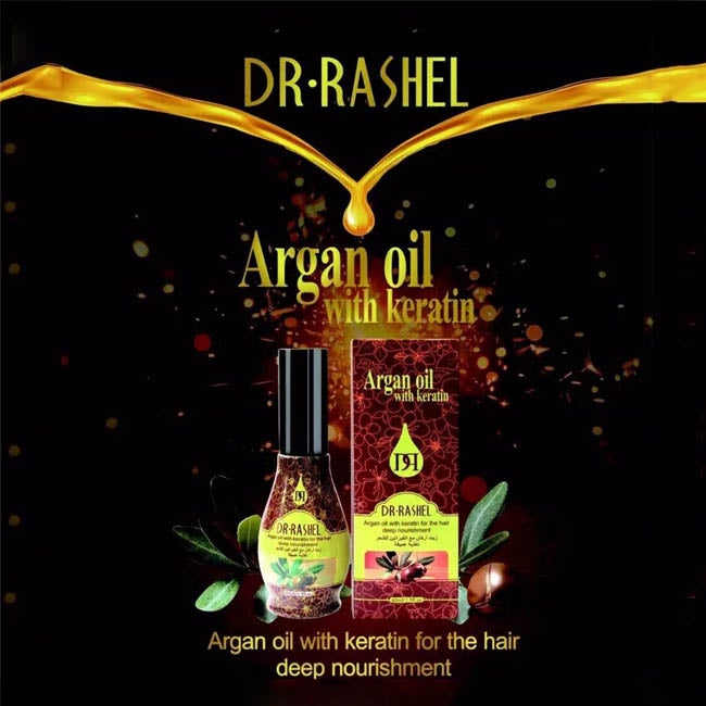 Dr Rashel Argan Hair Oil with Keratin, 60ml